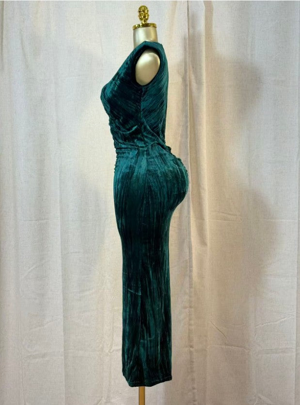 Amber Luxe Velvet Dress