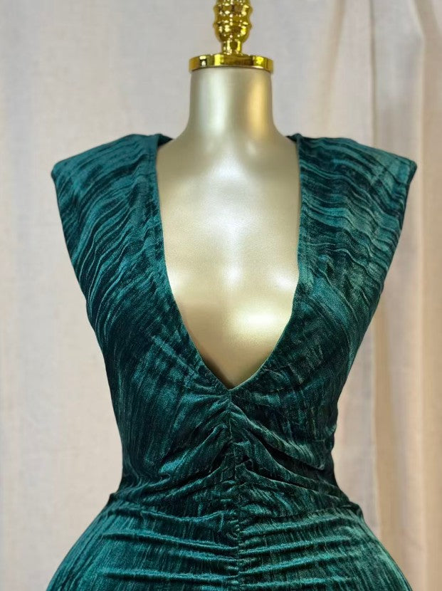 Amber Luxe Velvet Dress