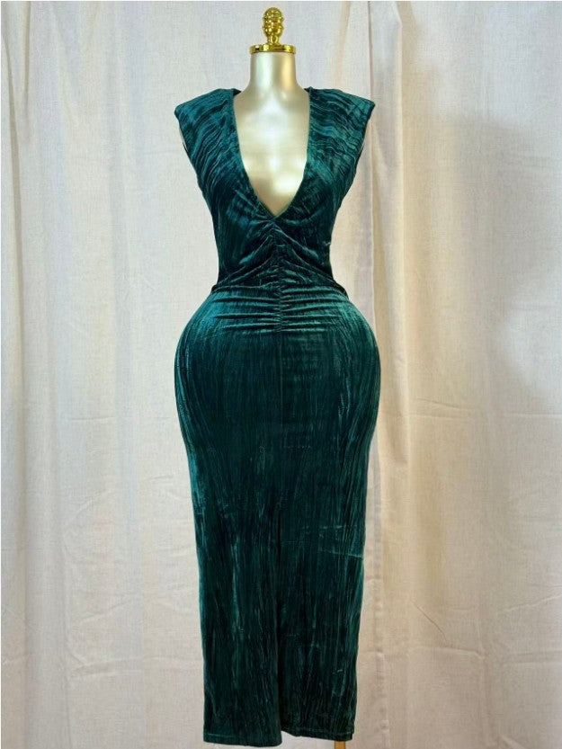 Amber Luxe Velvet Dress