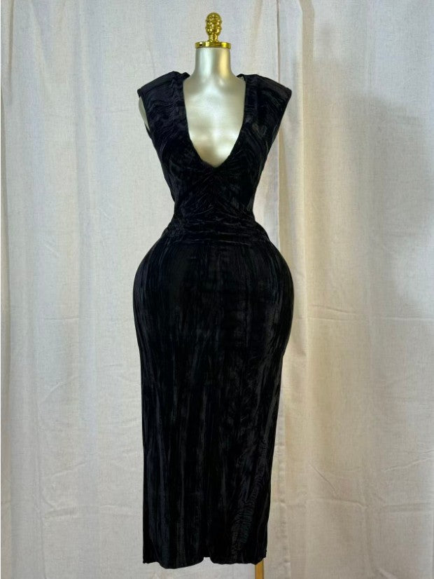 Amber Luxe Velvet Dress