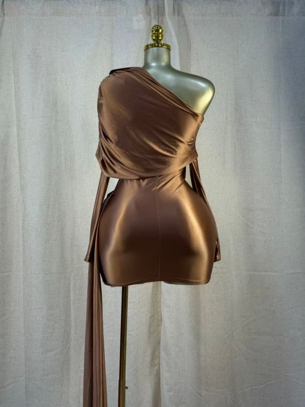 Scarlet Whisper Mini Dress