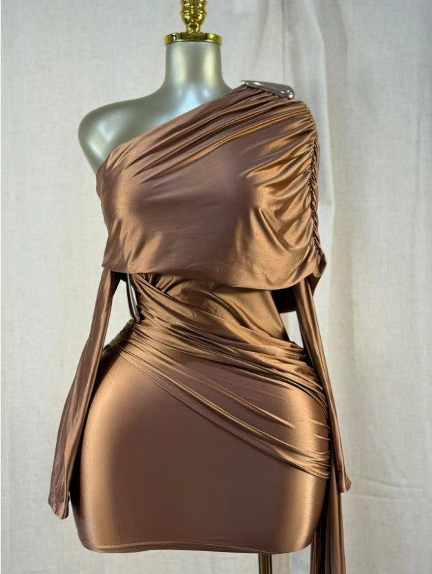 Scarlet Whisper Mini Dress