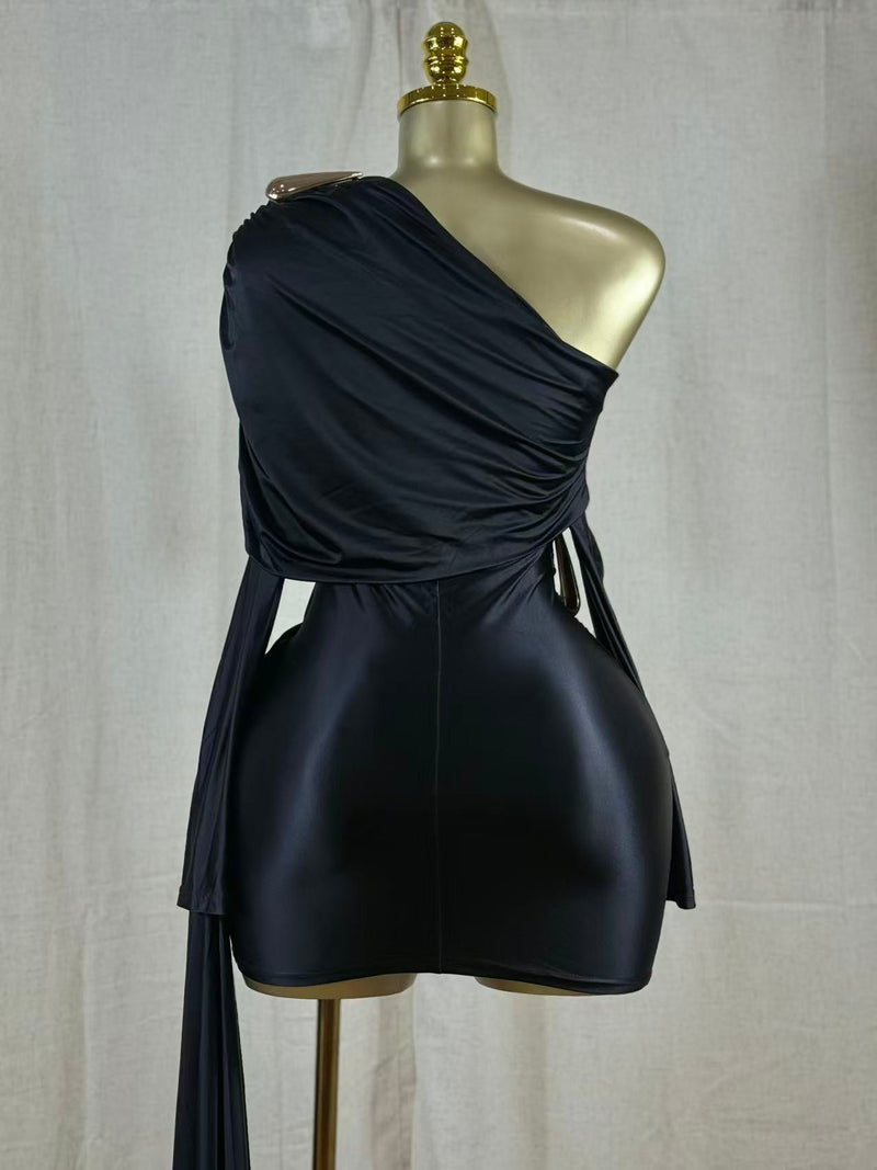 Scarlet Whisper Mini Dress