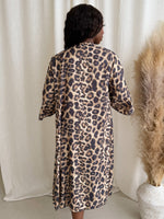 Wild Luxe Leopard Print Kimono Cover-Up