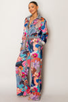 Model wearing Endless Moon wholesale vacation outfit on neutral background