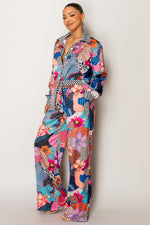 Model wearing Endless Moon wholesale vacation outfit on neutral background