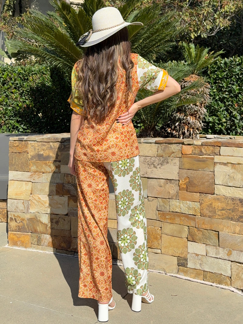 Terracotta Garden Lounge Resort Wear Set