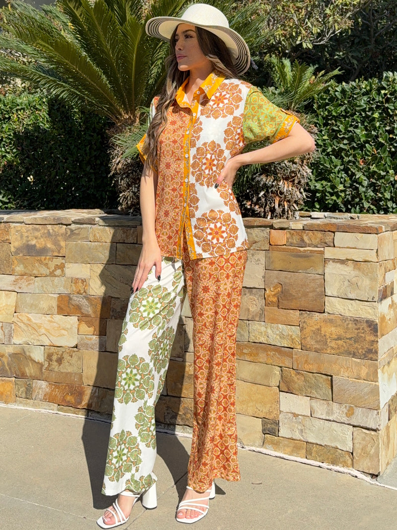 Terracotta Garden Lounge Resort Wear Set