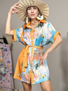 Tropical Getaway Casual Resort Wear Mini Dress