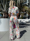 Romantic Blooms Garden Party Pant And Shirt Resort Wear Set