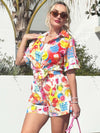 Sunny Cocktail Fruit Short and Shirt Resort Wear Set