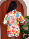 Sunny Cocktail Fruit Short and Shirt Resort Wear Set