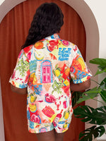 Sunny Cocktail Fruit Short and Shirt Resort Wear Set
