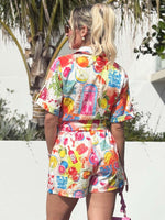 Sunny Cocktail Fruit Short and Shirt Resort Wear Set