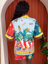 Retro Tropical Dream Pop Island Short and Shirt Resort Wear Set
