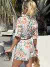 Elegance Island Inspired Floral Short and Shirt Resort Wear Set