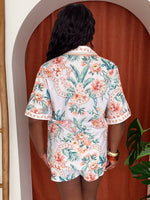 Elegance Island Inspired Floral Short and Shirt Resort Wear Set