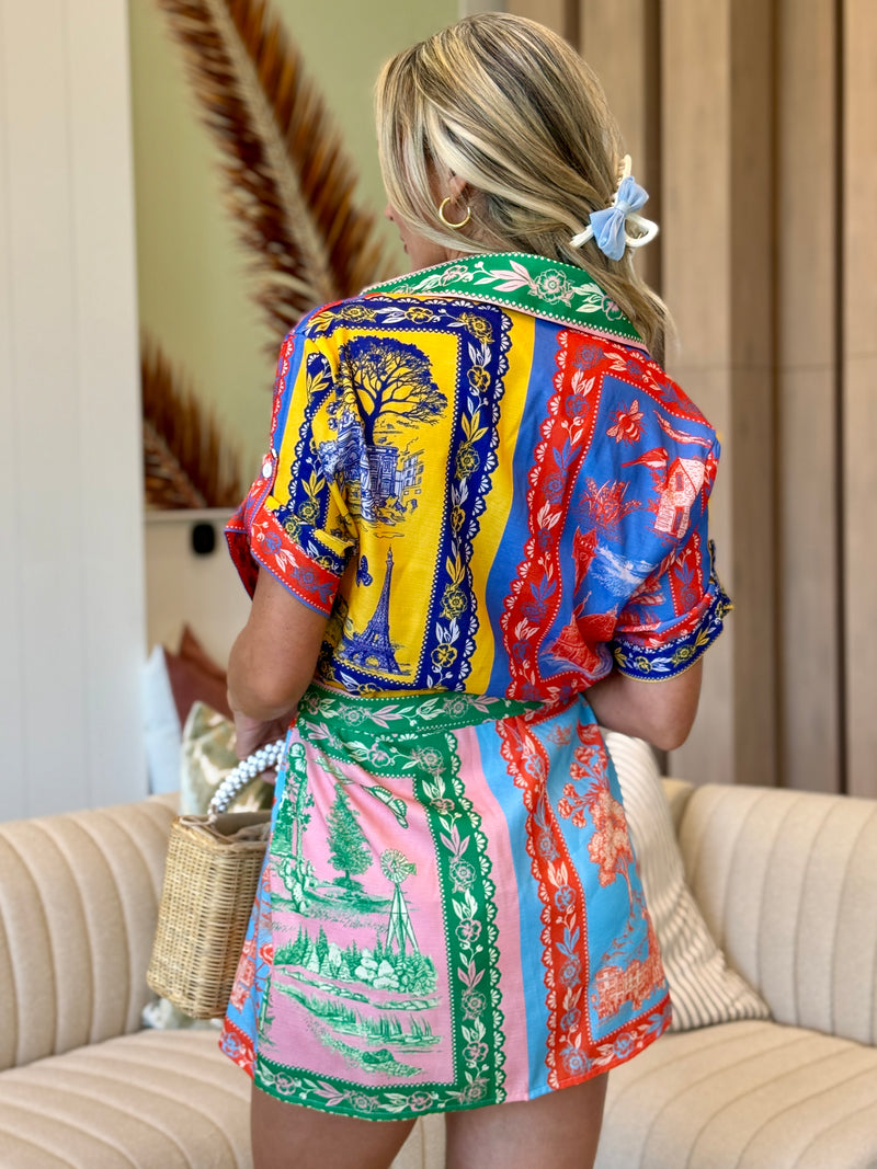 Exotic Boho Inspired Summer Resort Wear Mini Dress