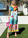 Fun and colorful Island Escape Resort Wear Jumpsuit