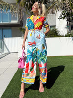 Fun and colorful Island Escape Resort Wear Jumpsuit