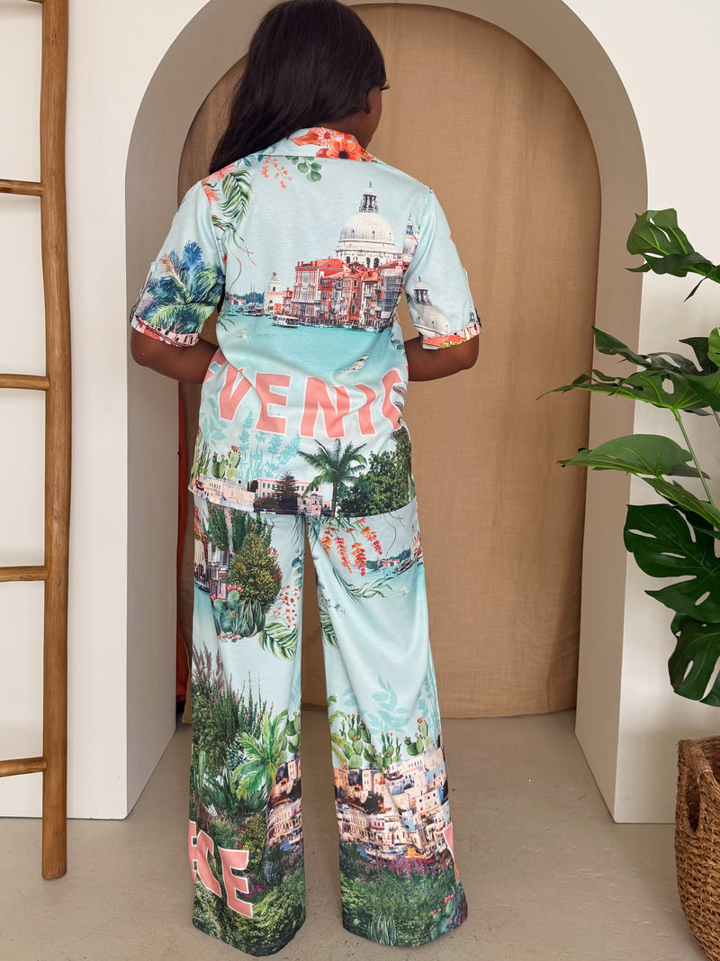Venice Coastal Print Resort Set