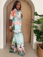 Venice Coastal Print Resort Set