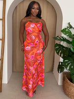 Tropic Fuchsia Floral Maxi Dress