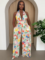 Garden Bloom Halter Jumpsuit
