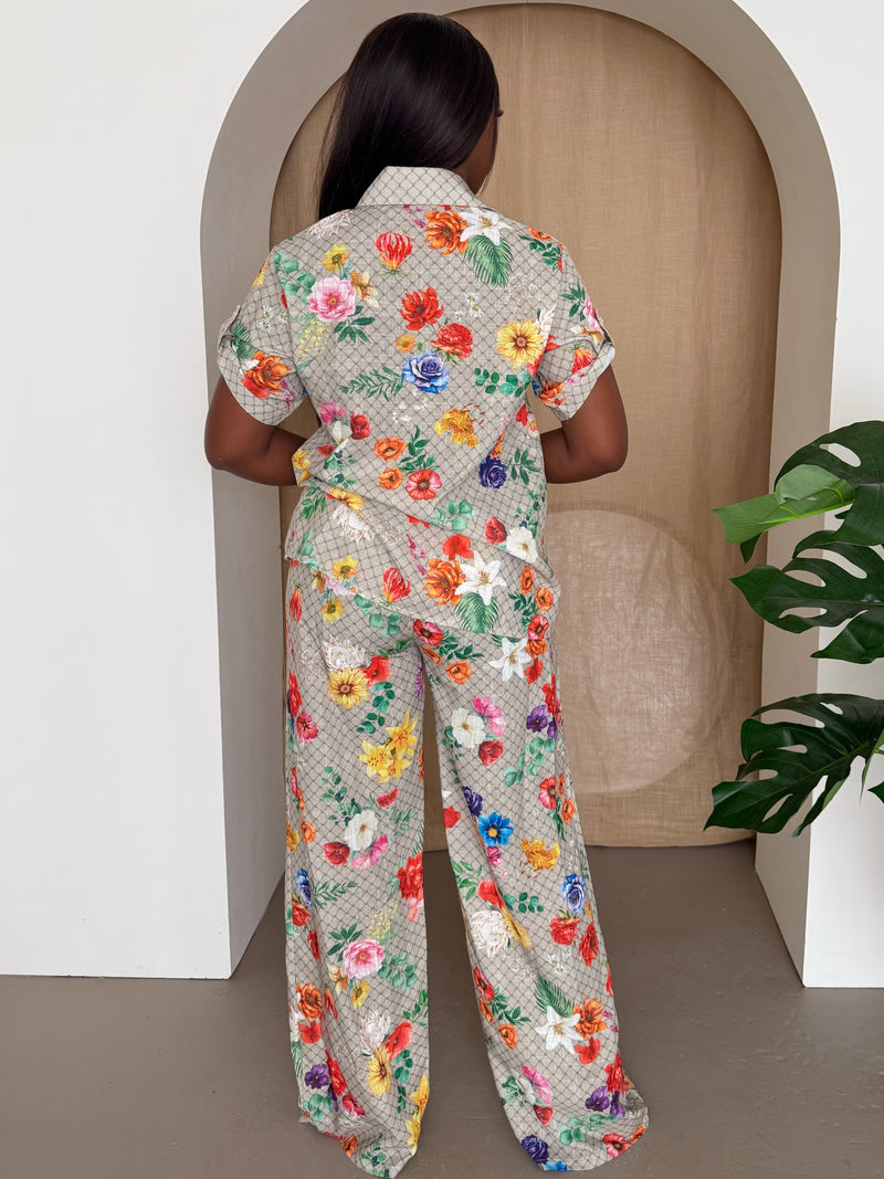 Garden Bloom Shirt & Pant Set