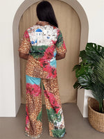 Santorini Jungle Print Shirt & Pant Set