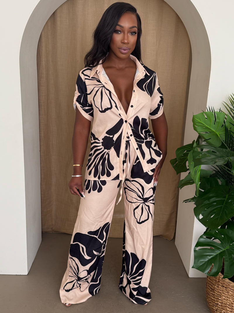 Midnight Bloom Two-Piece Set
