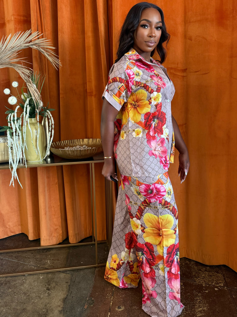 Tropical Muse Pants Set