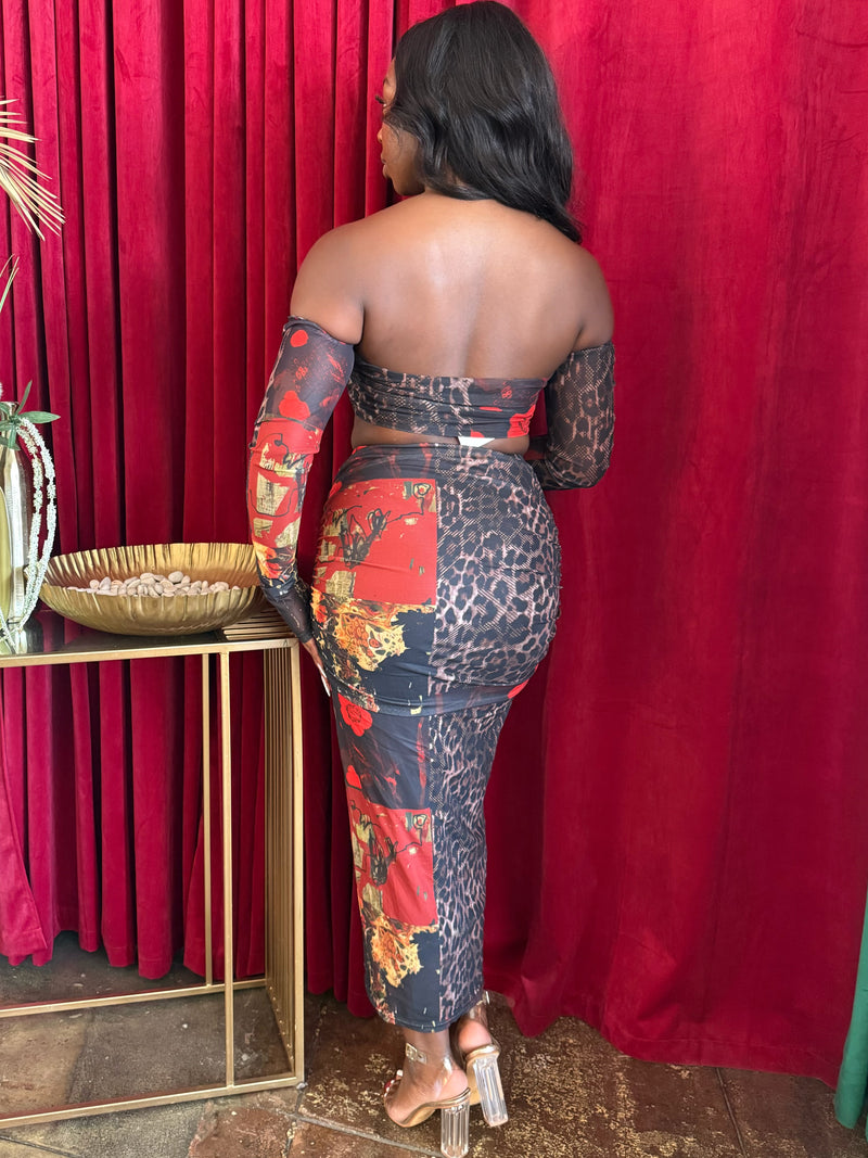 Midnight Rose Mesh Set