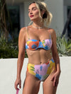 Sunlit Tropical Floral Fusion Resort Wear Swimwear One Piece