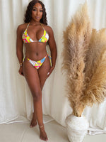 Radiant Sunshine Colorful Resort Wear Swimwear Bikini
