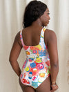 Sunny Colorful Fruits Resort Wear Swimwear One Piece