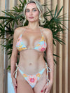 Endless Moon floral bikini set with pink and yellow blooms