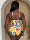 Sun-Kissed Postcards Yellow & Blue Swimsuit