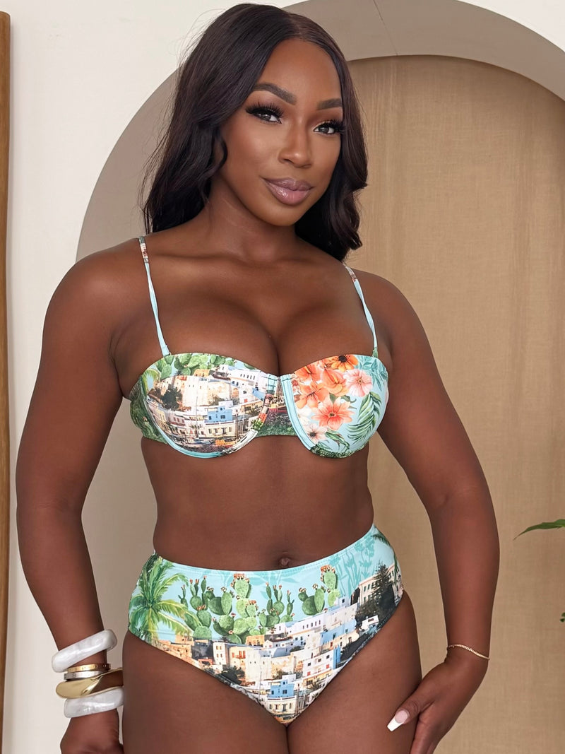 Coastal View High-Waist Resort Bikini