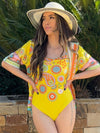 Sunny Paisley Print One-Piece Swimsuit