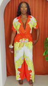 Summer Splendor Floral Fusion Stylish Print Resort Wear Jumpsuit