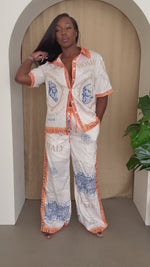 Italian Escape Resort Shirt Pants Set