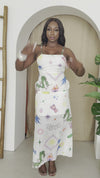 Mystic Dragon Print Resort Dress